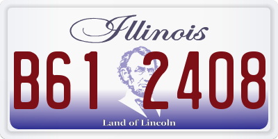 IL license plate B612408