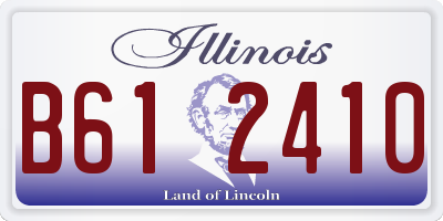 IL license plate B612410