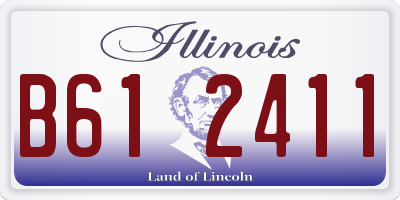 IL license plate B612411