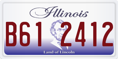 IL license plate B612412