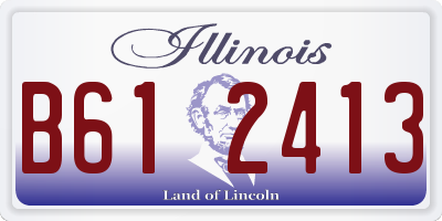 IL license plate B612413