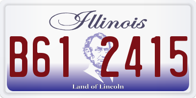 IL license plate B612415