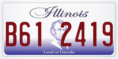 IL license plate B612419