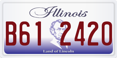 IL license plate B612420