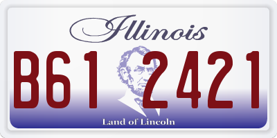 IL license plate B612421