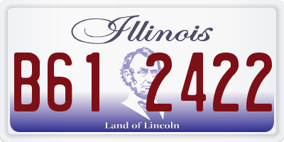 IL license plate B612422