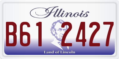 IL license plate B612427