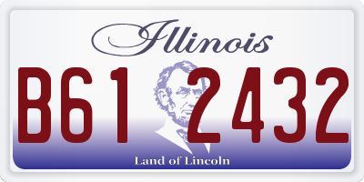 IL license plate B612432