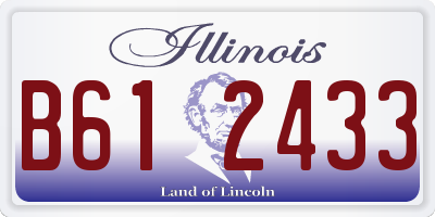 IL license plate B612433