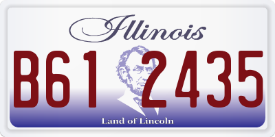 IL license plate B612435