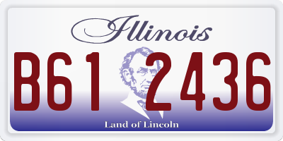 IL license plate B612436