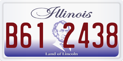 IL license plate B612438