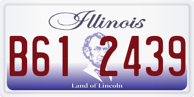 IL license plate B612439