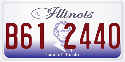 IL license plate B612440