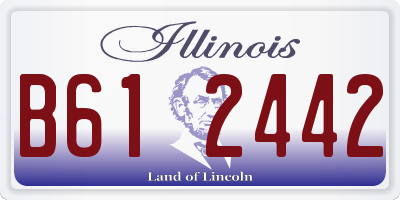 IL license plate B612442