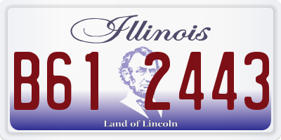 IL license plate B612443