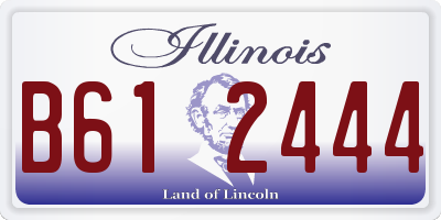 IL license plate B612444