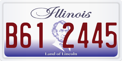 IL license plate B612445