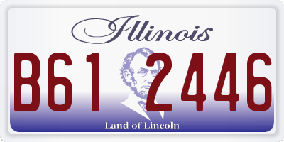 IL license plate B612446