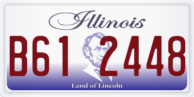 IL license plate B612448
