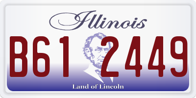 IL license plate B612449