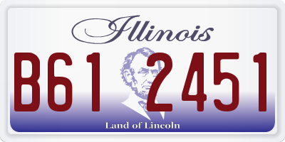 IL license plate B612451