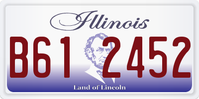 IL license plate B612452