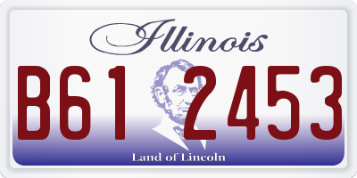 IL license plate B612453