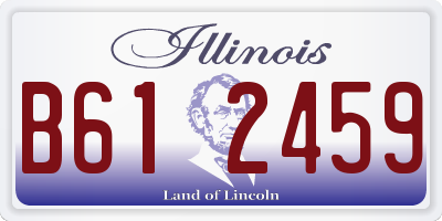 IL license plate B612459