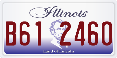 IL license plate B612460