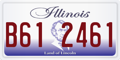 IL license plate B612461
