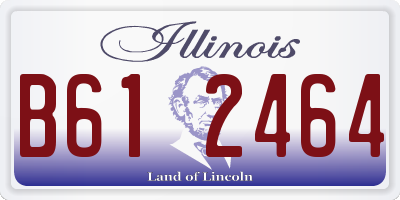 IL license plate B612464
