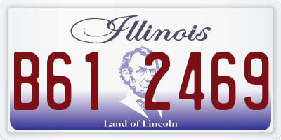 IL license plate B612469