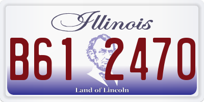 IL license plate B612470