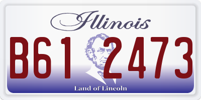 IL license plate B612473
