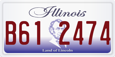IL license plate B612474
