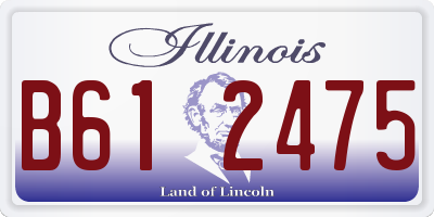 IL license plate B612475