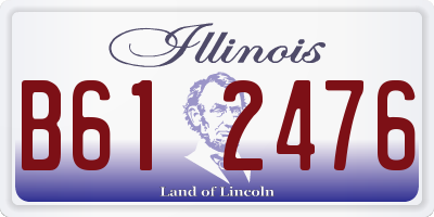 IL license plate B612476