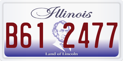 IL license plate B612477