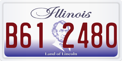 IL license plate B612480
