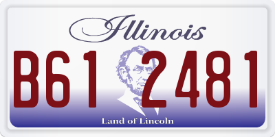 IL license plate B612481