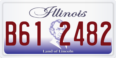 IL license plate B612482
