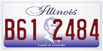 IL license plate B612484