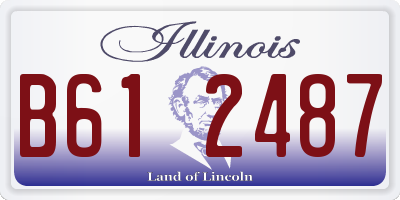 IL license plate B612487