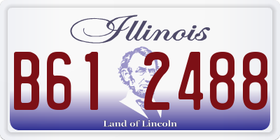IL license plate B612488