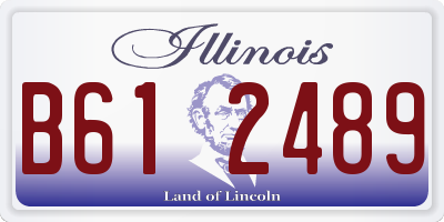 IL license plate B612489