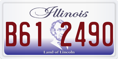 IL license plate B612490
