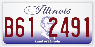 IL license plate B612491