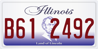 IL license plate B612492
