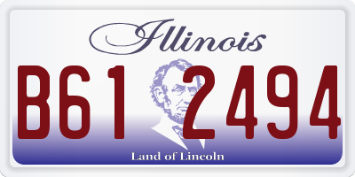 IL license plate B612494